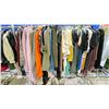 Image 2 : RACK OF ASSORTED CLOTHING INCLUDING; SWEATERS, HOODIES, SHIRTS AND MORE