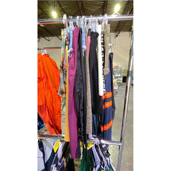 LOT OF ASSORTED PANTS, LEGGINGS, BIKE SHORTS AND MORE