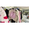 Image 3 : RACK OF ASSORTED DESIGNER CLOTHING INCLUDING; JACKETS, HOUSE COATS, SWEATERS AND MORE