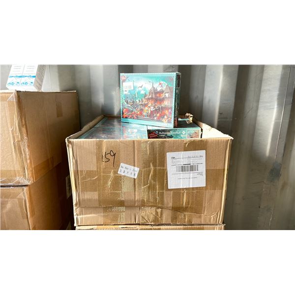 BOX OF 1000 PIECE PUZZLES