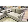 Image 3 : *NEW IN BOX* MODERN SOFA (7') & LOVE SEAT (5') SET WITH ARM PILLOWS (2 BOXES)