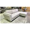 Image 2 : *NEW ASSEMBLED* 2-PC MODERN CHAISE SOFA APOLLO CHROME (8' X 5')