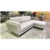 Image 2 : *NEW IN BOX* 2-PC MODERN CHAISE SOFA APOLLO CHROME (8' X 5') (2 BOXES)