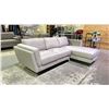 Image 2 : *NEW IN BOX* 2-PC MODERN CHAISE SOFA APOLLO CHROME (8' X 5') (2 BOXES)