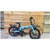 Image 1 : *TESTED WORKING* ENVO LYNX 20" BLUE FOLDING E-BIKE WITH BATTERY (NO KEY, NO CHARGER)