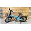 Image 2 : *TESTED WORKING* ENVO LYNX 20" BLUE FOLDING E-BIKE WITH BATTERY (NO KEY, NO CHARGER)
