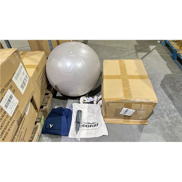 BOX OF YOGA BALL SETS COLOUR DARK BLUE