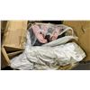 Image 3 : PALLET OF ASSORTED ITEMS INCLUDING; CABINET HANDLES, PILLOWS, CLOTHING AND MORE