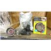 Image 2 : BOX OF ASSORTED ITEMS INCLUDING SINK STRAINER, OVEN THERMOMETER, HARDWARE AND MORE