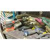 Image 2 : LOT OF ASSORTED TOOLS INCLUDING; ORBITAL SANDERS & NAILER