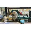 Image 2 : SHELF OF ASSORTED MAKITA TOOLS INCLUDING; RECIPROCATING SAW, MITER SAW, JOBSITE SPEAKER & MORE (NO