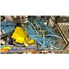 Image 3 : SHELF OF ASSORTED ITEMS INCLUDING; HARDWARE, AIR HOSE, EXTENSION CORD & MORE