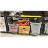 Image 1 : SHELF OF ASSORTED ITEMS INCLUDING; HEAVY DUTY EXTENSION CORD, DVD'S, TOOLS & MORE