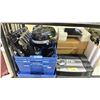 Image 2 : SHELF OF ASSORTED ITEMS INCLUDING; COMPUTER PARTS, AIR PURIFIER, TFAL ACTIFRY ORIGINAL & MORE