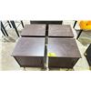 Image 2 : 4 SINGLE DOOR NIGHT STANDS