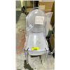 Image 2 : LOT OF 4 CLEAR PLASTIC CHAIRS