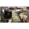Image 2 : SHELF OF ASSORTED ITEMS INCLUDING; BOOKS, GLASSWARE, BIRD NEST DECOR & MORE