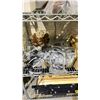 Image 2 : SHELF OF ASSORTED ITEMS INCLUDING; HEADSETS, HEAVY DUTY HANGING PLANTER HANGERS, LIGHTING & MORE