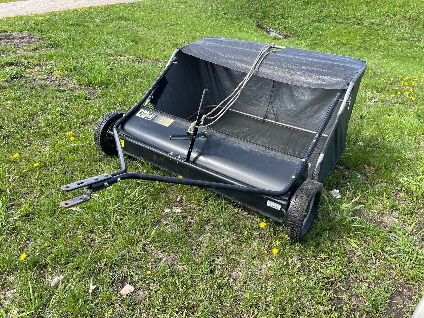 AGRI FAB PULL BEHIND LAWN SWEEPER Cornerbids Agri fab pull behind lawn sweeper cornerbids