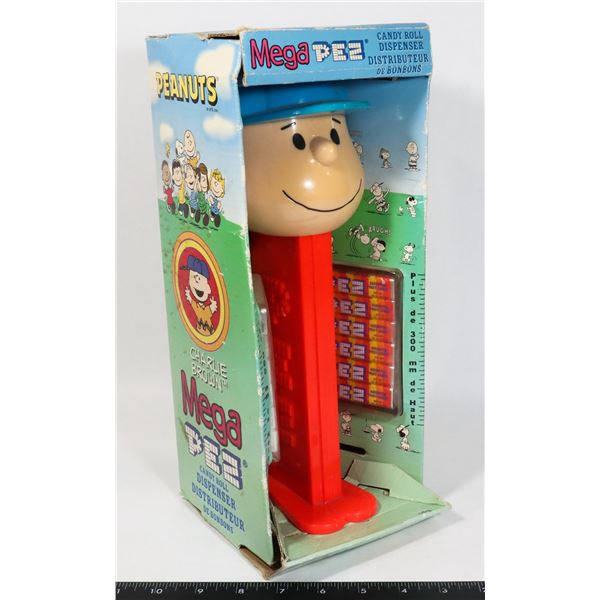 MEGA PEZ PEANUTS CANDY ROLL DISPENSER  IN BOX