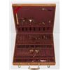 Image 1 : VINTAGE SOLID BRONZE CUTLERY SET IN WOOD