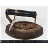 Image 2 : ANTIQUE CAST IRON WITH WOOD HANDLE IRON