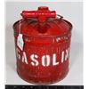 Image 1 : VINTAGE RED METAL GAS CAN BY GW METAL
