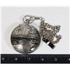 Image 1 : NEW SILVER TONE STAR WARS THEME POCKET WATCH MUSIC
