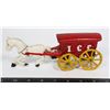 Image 1 : VINTAGE CAST IRON HORSE DRAWN ICE WAGON