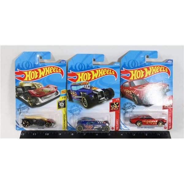 LOT OF THREE HOT WHEELS CARS