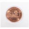 Image 1 : 1-OZ FINE COPPER ROUND TRUMPS WALL IN CAPSULE