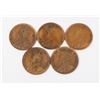 Image 2 : FIVE 1916 WAR YEAR LARGE PENNIES