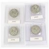 Image 1 : FOUR 25 CENT SILVER QUARTERS. .6OZ SILVER CONTENT