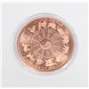 Image 2 : 1-OZ FINE COPPER ROUND LIBRA IN CAPSULE