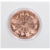 Image 2 : 1-OZ FINE COPPER ROUND CANCER IN CAPSULE