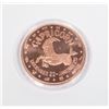 Image 1 : 1-OZ FINE COPPER ROUND CAPRICORN IN CAPSULE