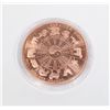 Image 2 : 1-OZ FINE COPPER ROUND CAPRICORN IN CAPSULE