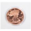 Image 1 : 1-OZ FINE COPPER ROUND WALKING LIBERTY IN CAPSULE