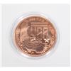 Image 2 : 1-OZ FINE COPPER ROUND WALKING LIBERTY IN CAPSULE