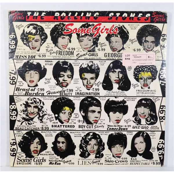 THE ROLLING STONES SOME GIRLS VINYL RECORD