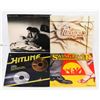 Image 1 : 4 VINYL RECORDS HITLINE DOUBLE ALBUM SWING FEVER