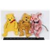 Image 1 : 3 TY BEANIE BABIES, CROWELL MOUSE, FUZZ BEAR