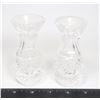 Image 1 : MATCHING CRYSTAL MINI VASES