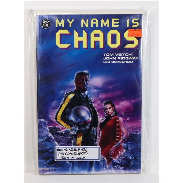 DC MY NAME IS CHAOS BOOK NUMBER 1 TO NUMBER 4 1992