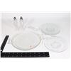 Image 1 : VINTAGE DESSERT GLASS PLATES, JEANETTE HOBNAIL