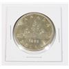 Image 1 : #39  1956  CANADIAN $1 DOLLAR SILVER VOYAGEUR COIN