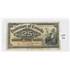 Image 1 : #71 1900 DOMINION OF CANADA 25 CENT NOTE SHIN