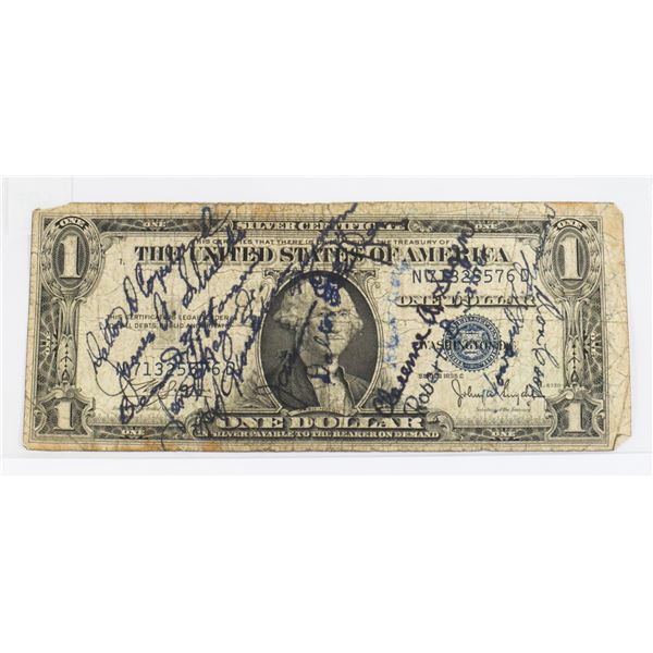 #86 SIGNED CAMP UNITED STATES $1 DOLLAR BILL 1935F #86 SIGNED CAMP UNITED STATES $1 DOLLAR BILL 1935F