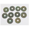 Image 2 : #107 10 ANTIQUE CHINESE QIAN CASH COINS CHINA