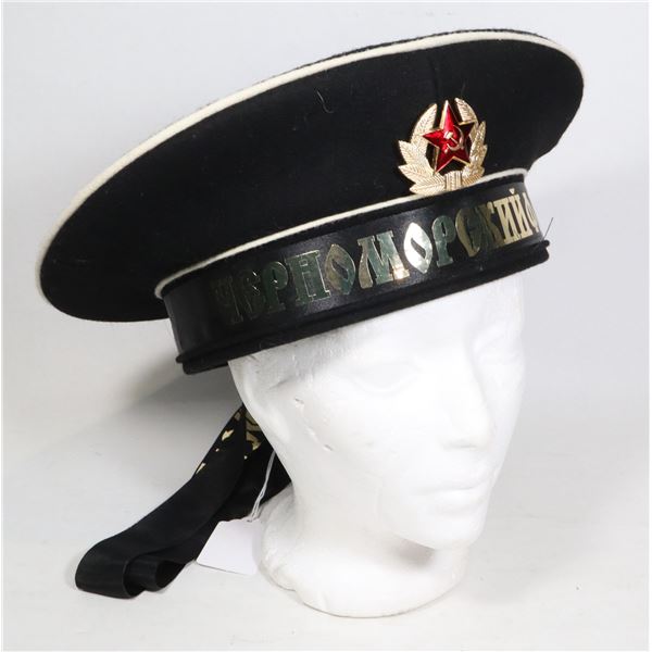 #137 COMMUNIST RUSSIAN NAVY SAILOR HAT CAP MARINE